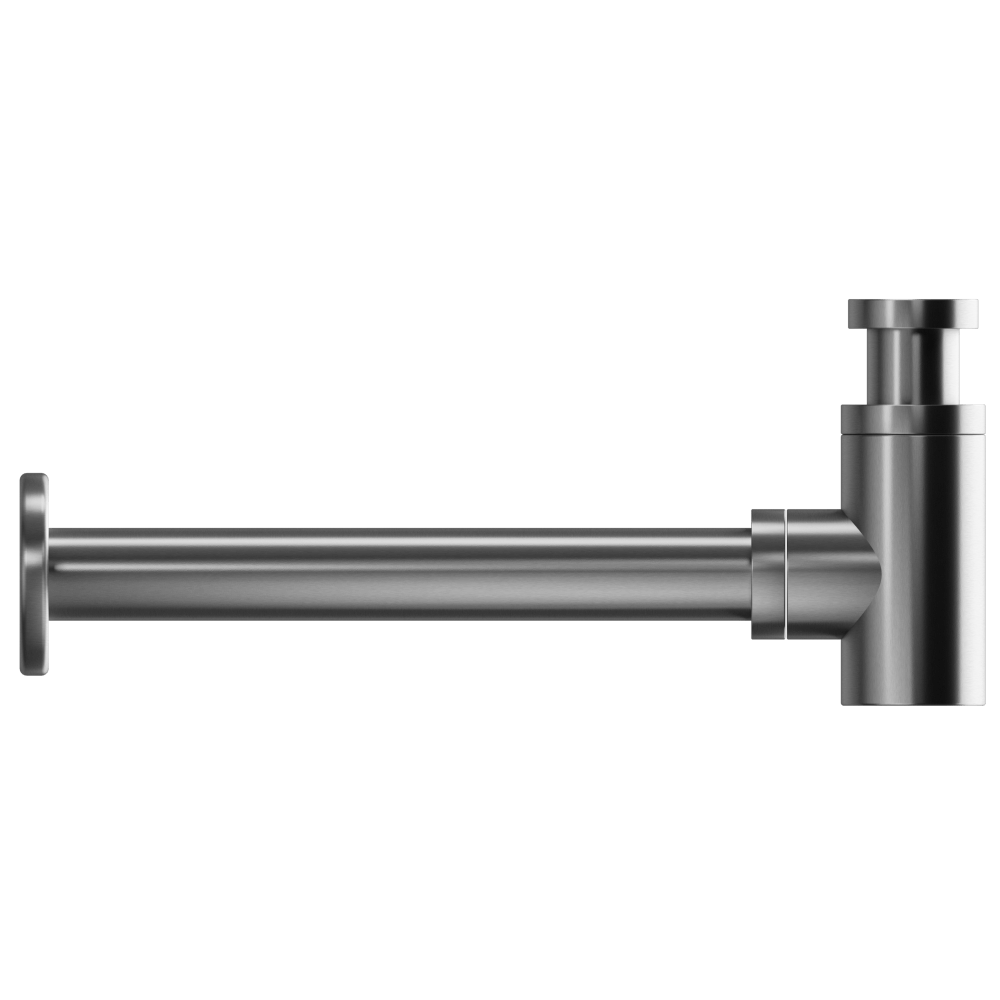 Duten siphon de vidage rond en acier inoxydable massif, finition Edstal