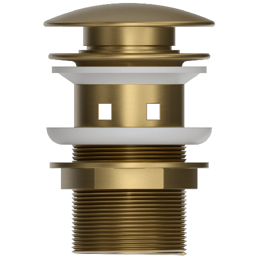 Duten bonde clapet clic-clac avec trop plein, finition PVD Iflusse