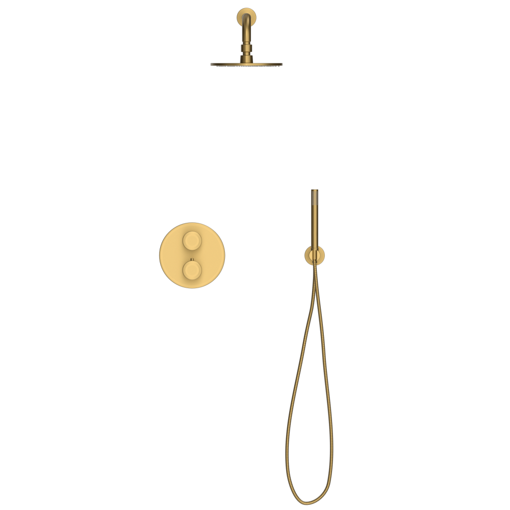 Duten mitigeur de douche thermostatique à encastrer, finition PVD Iflusse