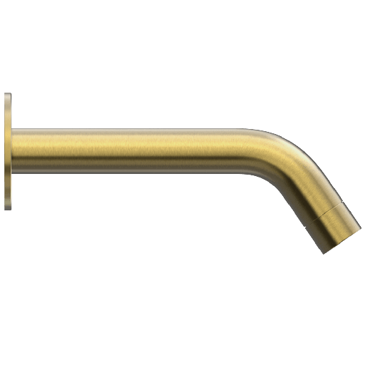 Duten robinet automatique mural, acier inoxydable 316L, finition PVD Iflusse (Secteur)