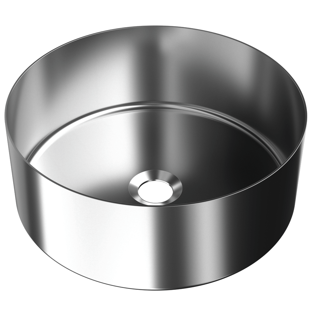 Duten vasque ronde à poser Ø38cm, inox brossé