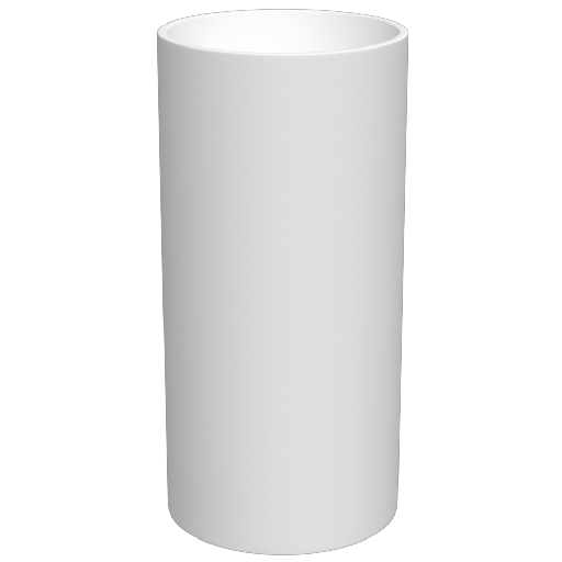 Vasque totem Solid Surface Ø40cm, blanc mat