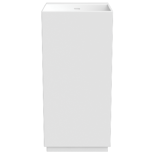 Vasque totem Solid Surface 45cm, blanc mat