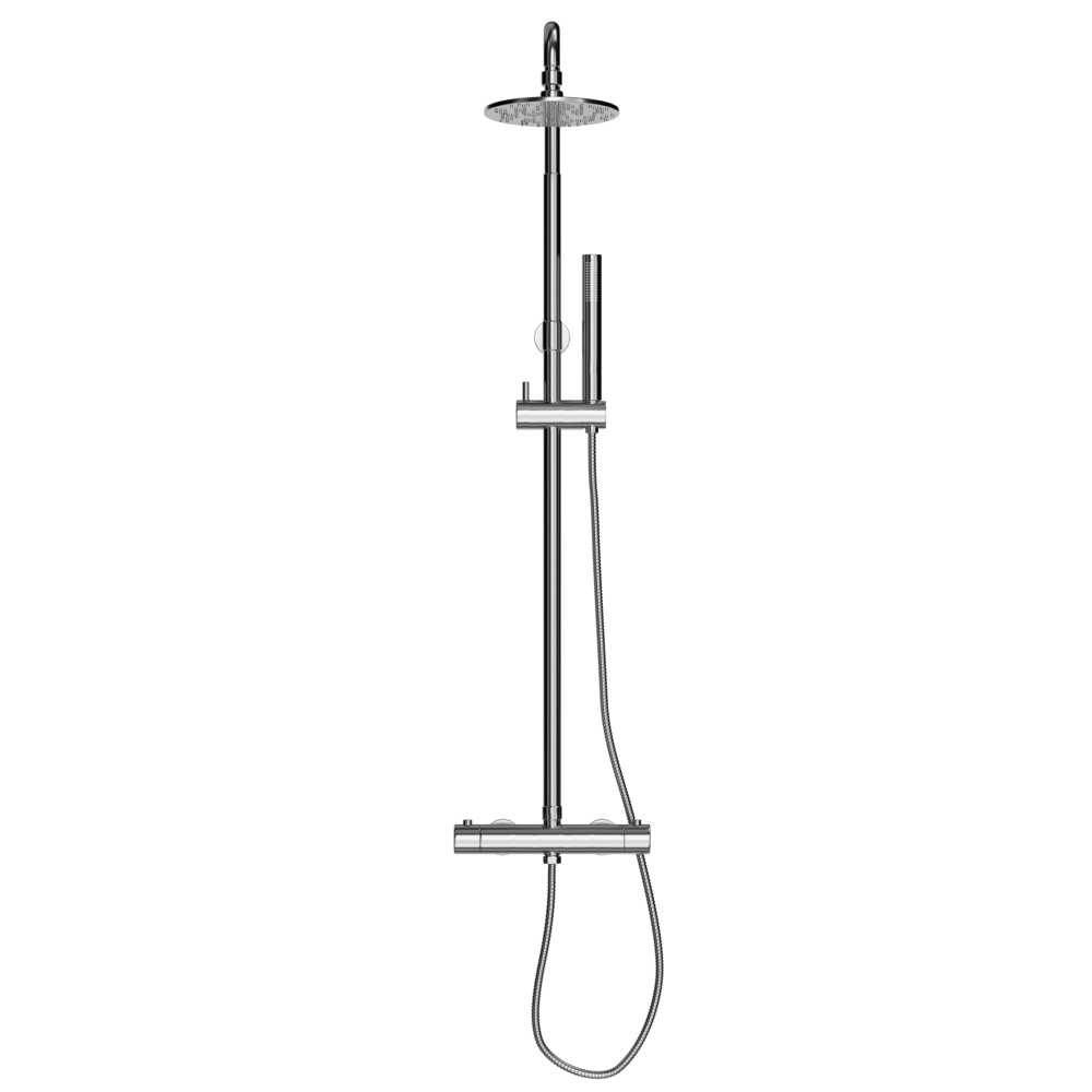 Support pommeau de douche Liberta Noir - Réglage 25-24-22mm - Tecniba