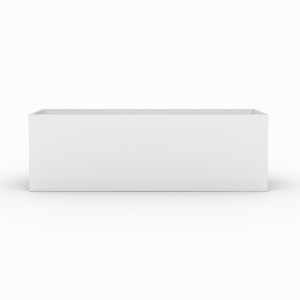 Baignoire ilot Solid Surface 158cm, blanc mat