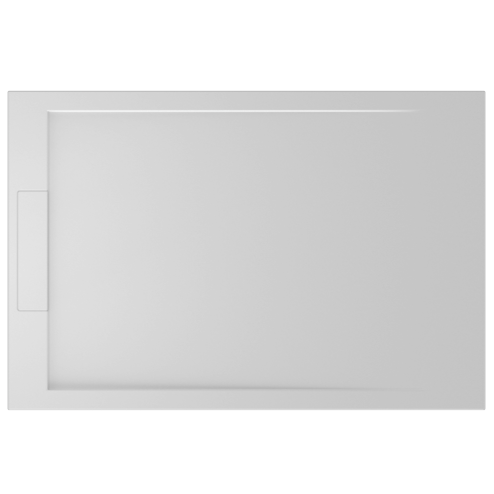 Receveur de douche Solid Surface 120x80cm, blanc mat