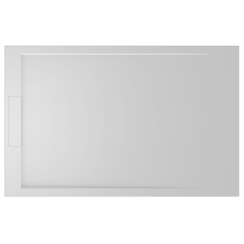Receveur de douche Solid Surface 140x90cm, blanc mat